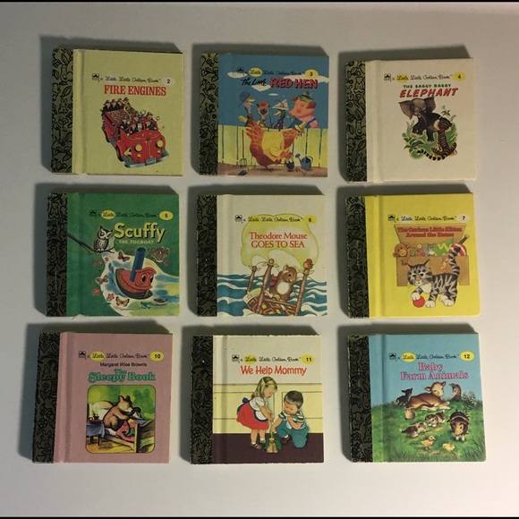 Golden Books Other - Lot Of 9 Vintage Mini -  A Little Little Golden Book